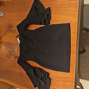 Milly Selena Ruffle Bell sleeve off shoulder dress size 2